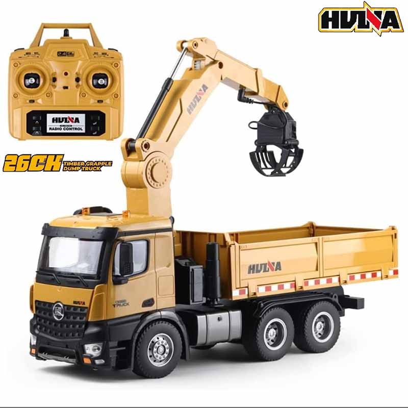 کامیون کنترلی 6 چرخ جرثقیلی هوینا مدل Huina Tipper Truck 1575